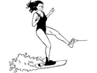 Sticker Custom Preview Image #123989 Sports Water Sports Water Skiing2