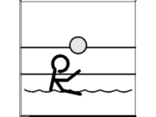 Sticker Custom Preview Image #123991 Sports Water Sports Water Volleyball