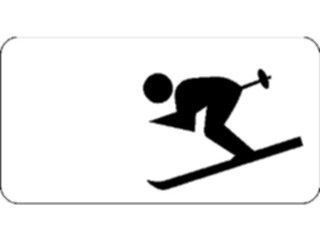 Sticker Custom Preview Image #124255 Sports Winter Sports Skiing Sign