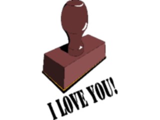 Sticker Custom Preview Image #124414 Stamps Rubber Stamps I Love You