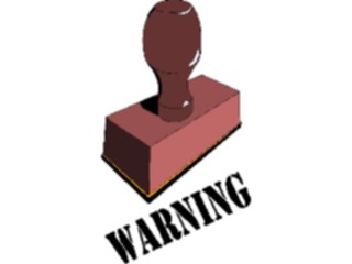 Sticker Custom Preview Image #124548 Stamps Rubber Stamps Warning