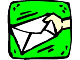 Sticker Custom Preview Image #126162 Technology Communication Postal Letterin Hand