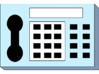 Sticker Custom Preview Image #126543 Technology Communication Telephone F A X Display Phone