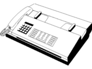 Sticker Custom Preview Image #126550 Technology Communication Telephone F A X F A X Machine02