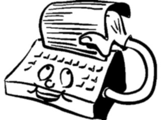 Sticker Custom Preview Image #126555 Technology Communication Telephone F A X F A X Machine07