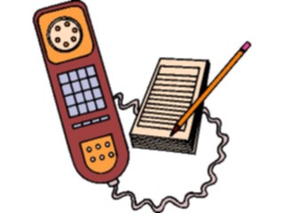 Sticker Custom Preview Image #126767 Technology Communication Telephone F A X Telephone Message Pad