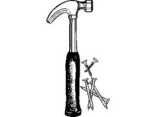 Sticker Custom Preview Image #128026 Tools Hardware Hammer Nails1