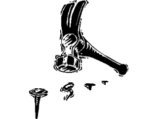 Sticker Custom Preview Image #128029 Tools Hardware Hammer Nails4