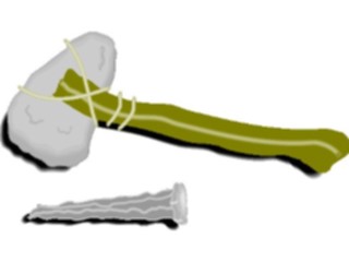 Sticker Custom Preview Image #128366 Tools Hardware Stone Hammer Nail