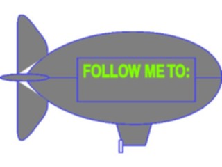Sticker Custom Preview Image #128714 Transportation Air Blimp Follow Me
