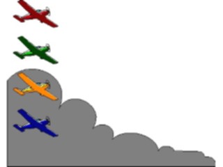 Sticker Custom Preview Image #128951 Transportation Air Plane Border