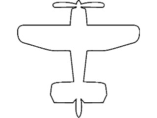 Sticker Custom Preview Image #128955 Transportation Air Plane Outline