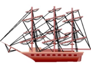 Sticker Custom Preview Image #129041 Transportation Boats Ships Barkentine