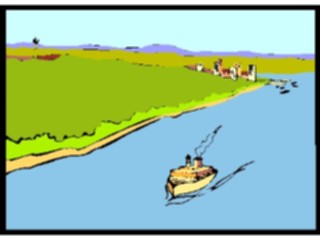 Sticker Custom Preview Image #129044 Transportation Boats Ships Boaton River