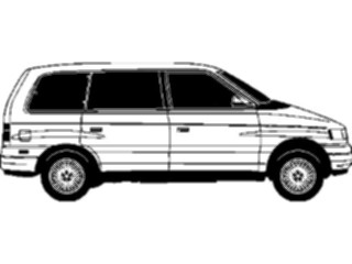 Sticker Custom Preview Image #129945 Transportation Cars Trucks Dodge Mini Van1