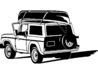 Sticker Custom Preview Image #130299 Transportation Cars Trucks Truckwith Canoe