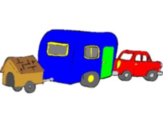 Sticker Custom Preview Image #130439 Transportation Cartoons Carwith Trailer