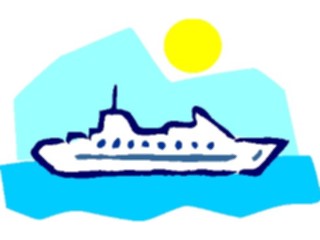Sticker Custom Preview Image #130595 Transportation Cartoons Cruise Ship