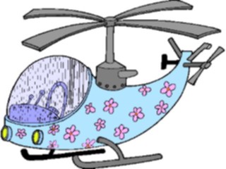 Sticker Custom Preview Image #130646 Transportation Cartoons Helicopter Decorated