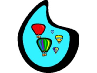 Sticker Custom Preview Image #130666 Transportation Cartoons Hot Air Balloons1