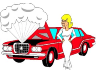Sticker Custom Preview Image #130717 Transportation Cartoons Overheated Car1