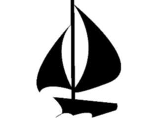 Sticker Custom Preview Image #131415 Transportation Silhouettes Sailboat4