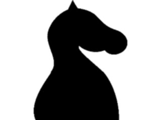 Sticker Custom Preview Image #131683 Travel Leisure Chess Knight Black2