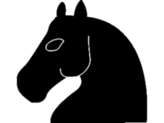 Sticker Custom Preview Image #131684 Travel Leisure Chess Knight Black3