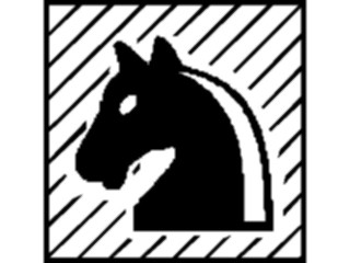 Sticker Custom Preview Image #131686 Travel Leisure Chess Knight Black5