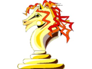 Sticker Custom Preview Image #131689 Travel Leisure Chess Knight Gold1