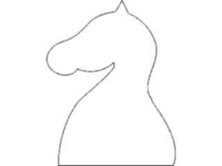 Sticker Custom Preview Image #131694 Travel Leisure Chess Knight White2