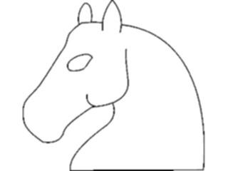 Sticker Custom Preview Image #131695 Travel Leisure Chess Knight White3