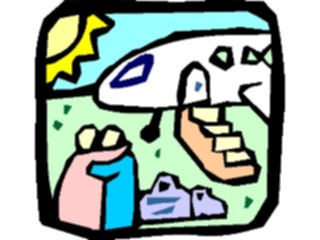 Sticker Custom Preview Image #132017 Travel Leisure Vacations Airplane Bon Voyage