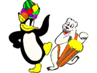 Sticker Custom Preview Image #132045 Travel Leisure Vacations Bear Penguin Caribbean