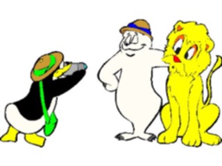 Sticker Custom Preview Image #132046 Travel Leisure Vacations Bear Penguinin Africa