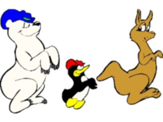 Sticker Custom Preview Image #132047 Travel Leisure Vacations Bear Penguinin Australia