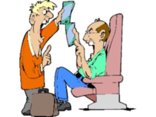 Sticker Custom Preview Image #132167 Travel Leisure Vacations Fighting Over Seat