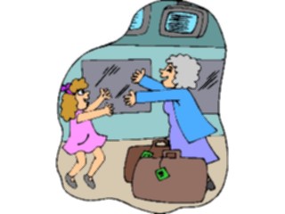 Sticker Custom Preview Image #132185 Travel Leisure Vacations Grandma Arriving