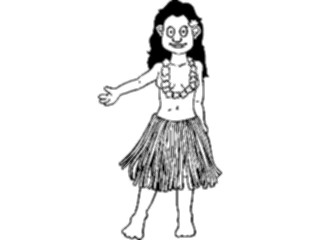 Sticker Custom Preview Image #132203 Travel Leisure Vacations Hula Dancer2