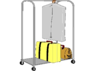 Sticker Custom Preview Image #132268 Travel Leisure Vacations Luggage Cart