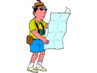 Sticker Custom Preview Image #132415 Travel Leisure Vacations Tourist Reading Map