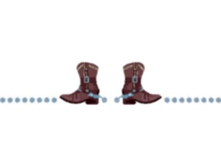 Sticker Custom Preview Image #133303 Western Rodeo Boot Border