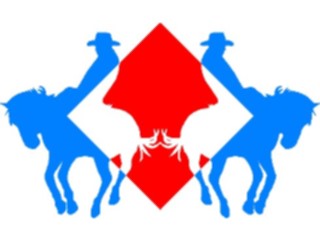 Sticker Custom Preview Image #133323 Western Rodeo Bucking Horse04