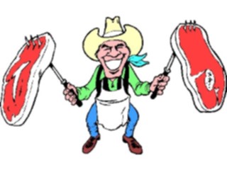 Sticker Custom Preview Image #133489 Western Rodeo Cowboy Cook3