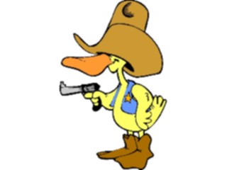 Sticker Custom Preview Image #133494 Western Rodeo Cowboy Duck