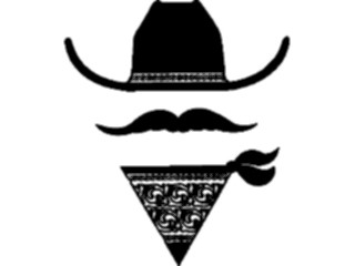 Sticker Custom Preview Image #133496 Western Rodeo Cowboy Face2