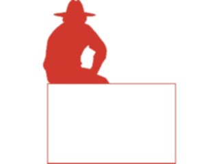 Sticker Custom Preview Image #133499 Western Rodeo Cowboy Frame