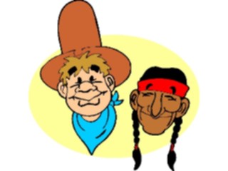 Sticker Custom Preview Image #133529 Western Rodeo Cowboy Native American1