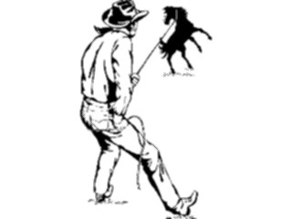 Sticker Custom Preview Image #133547 Western Rodeo Cowboy Roping Horse1
