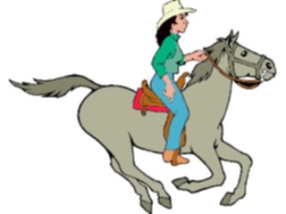Sticker Custom Preview Image #133605 Western Rodeo Cowgirl04